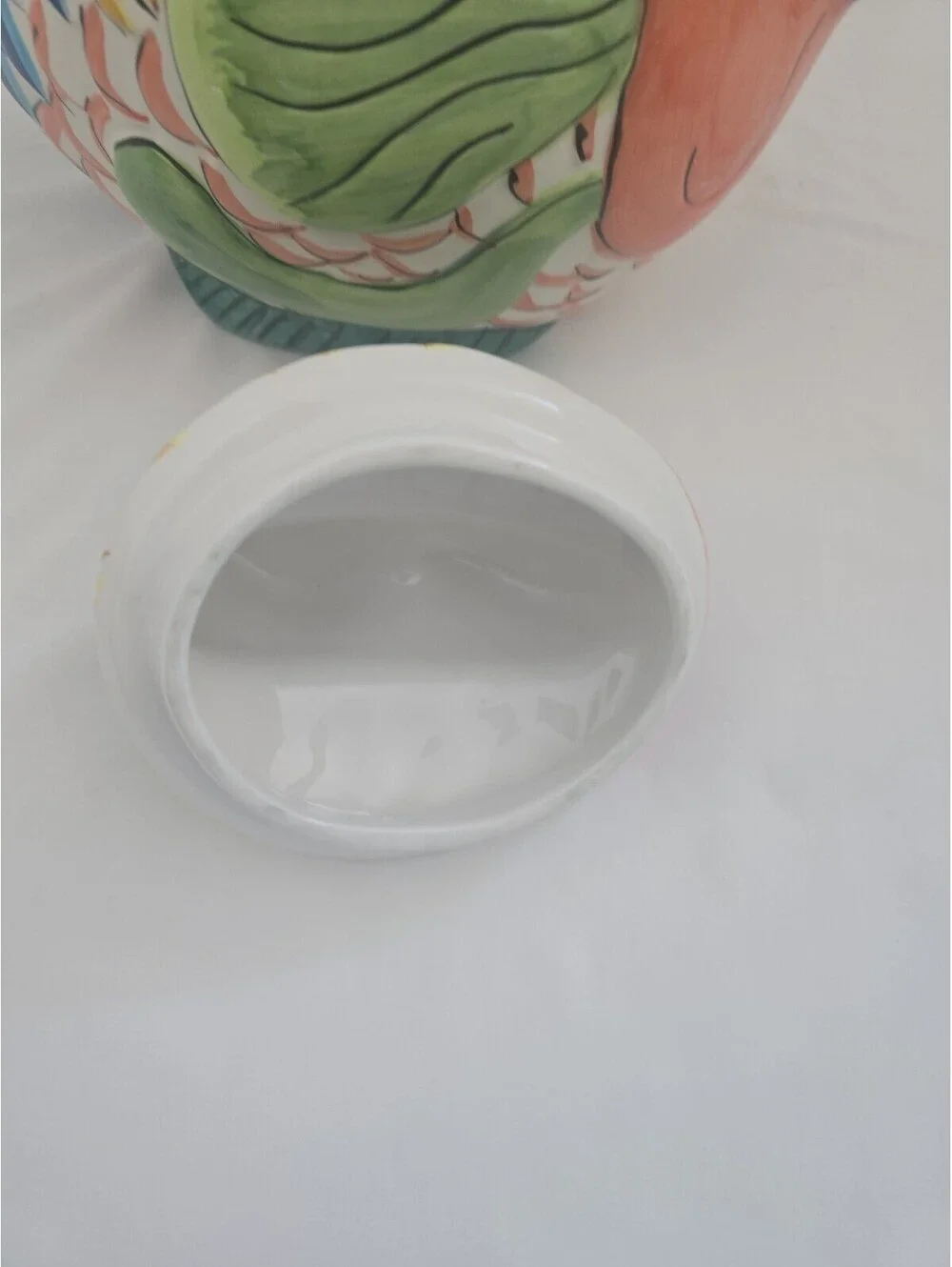 Certified International Hand-Painted Tropical Fish Ceramic Cookie Jar Canister –